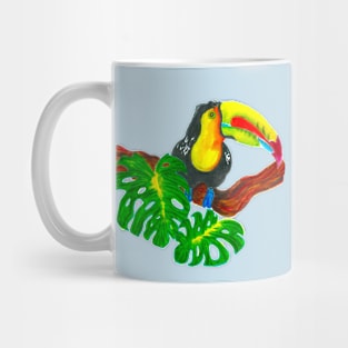 Toucan and Monstera Mug